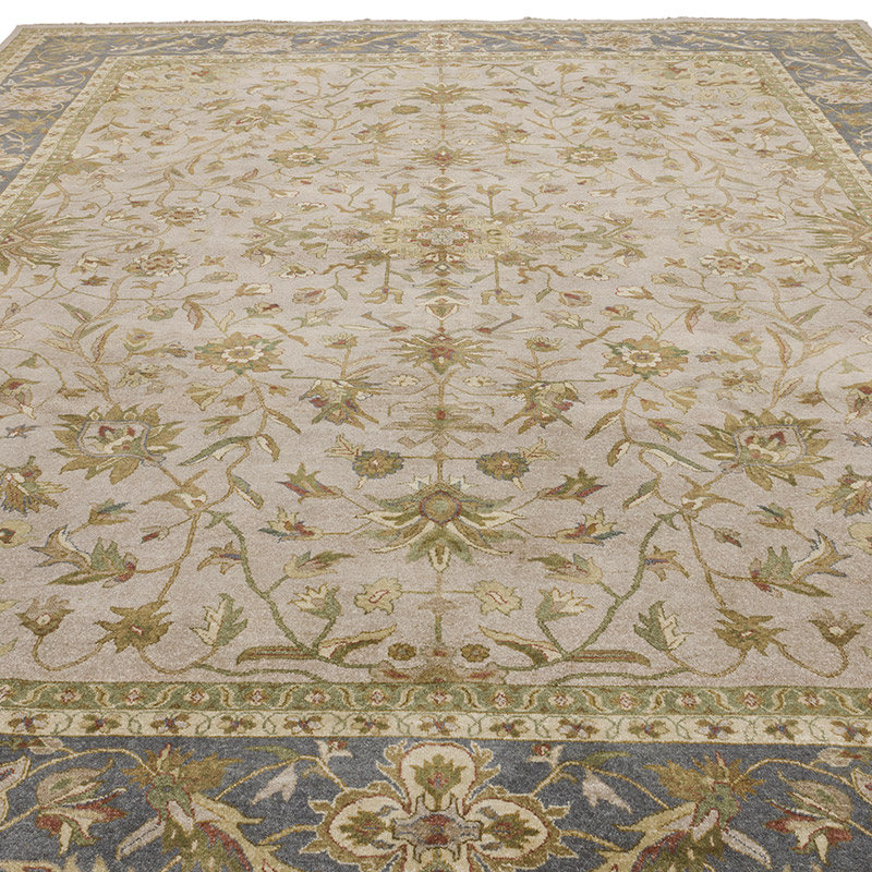 New Hand Knotted Wool Oushak Rug - 9'  x 11' 11" (108" x 143") - K0087009