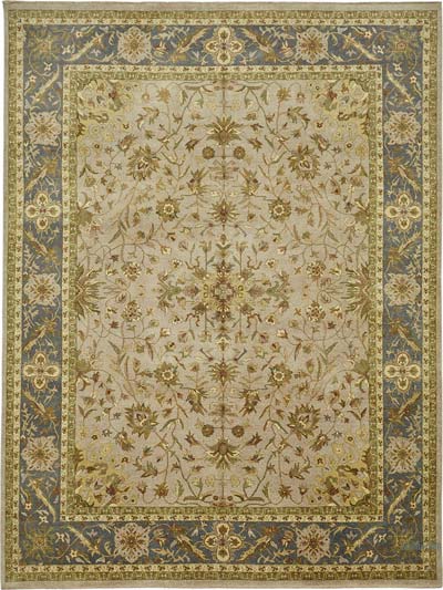 New Hand Knotted Wool Oushak Rug - 9'  x 11' 11" (108" x 143")