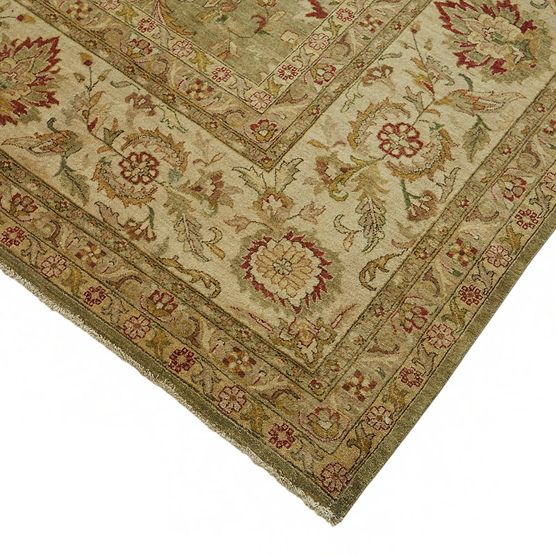 New Hand Knotted Wool Oushak Rug - 9' 10" x 13' 4" (118" x 160") - K0087011