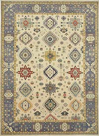New Hand Knotted Wool Oushak Rug - 9' 9" x 13' 5" (117" x 161")
