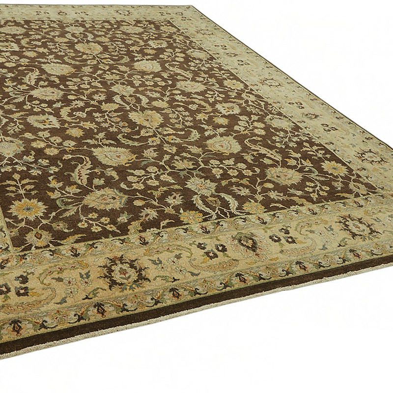 New Hand Knotted Wool Oushak Rug - 9' 1" x 12' 3" (109" x 147") - K0087013