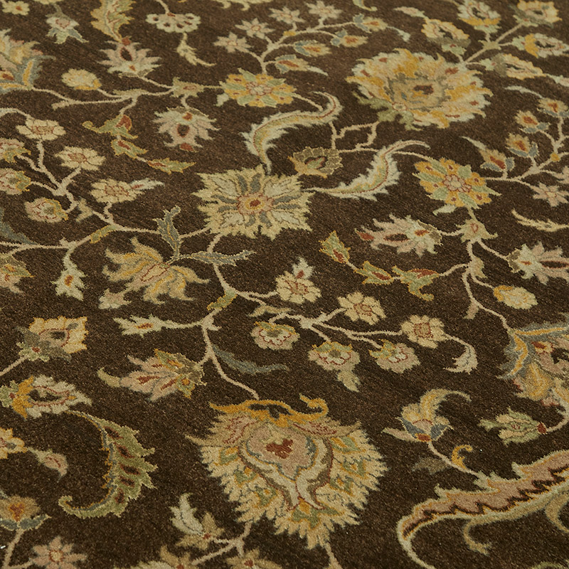 New Hand Knotted Wool Oushak Rug - 9' 1" x 12' 3" (109" x 147") - K0087013