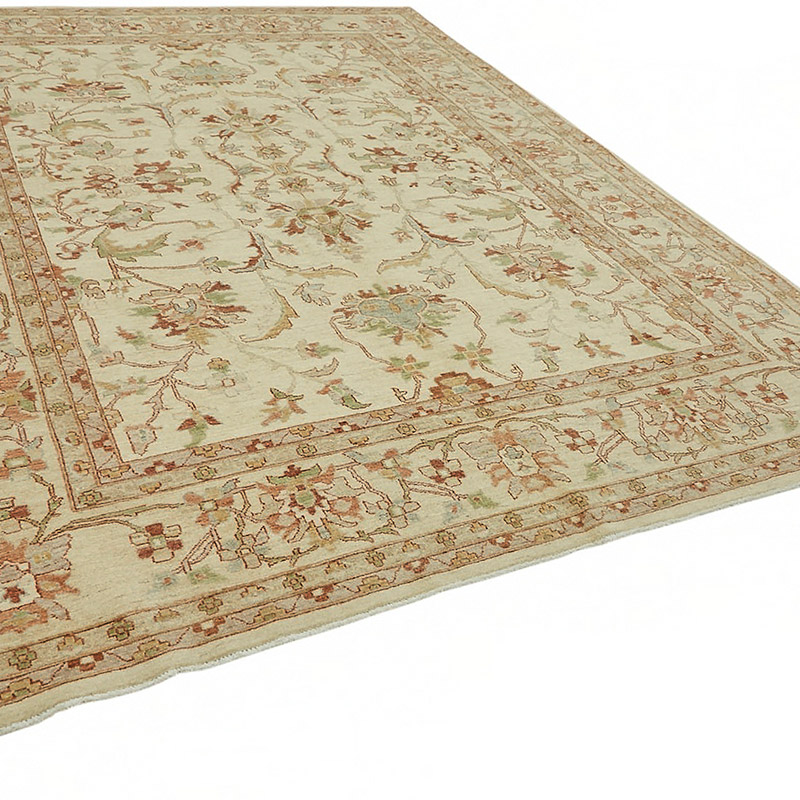 New Hand Knotted Wool Oushak Rug - 8' 10" x 11' 8" (106" x 140") - K0087014