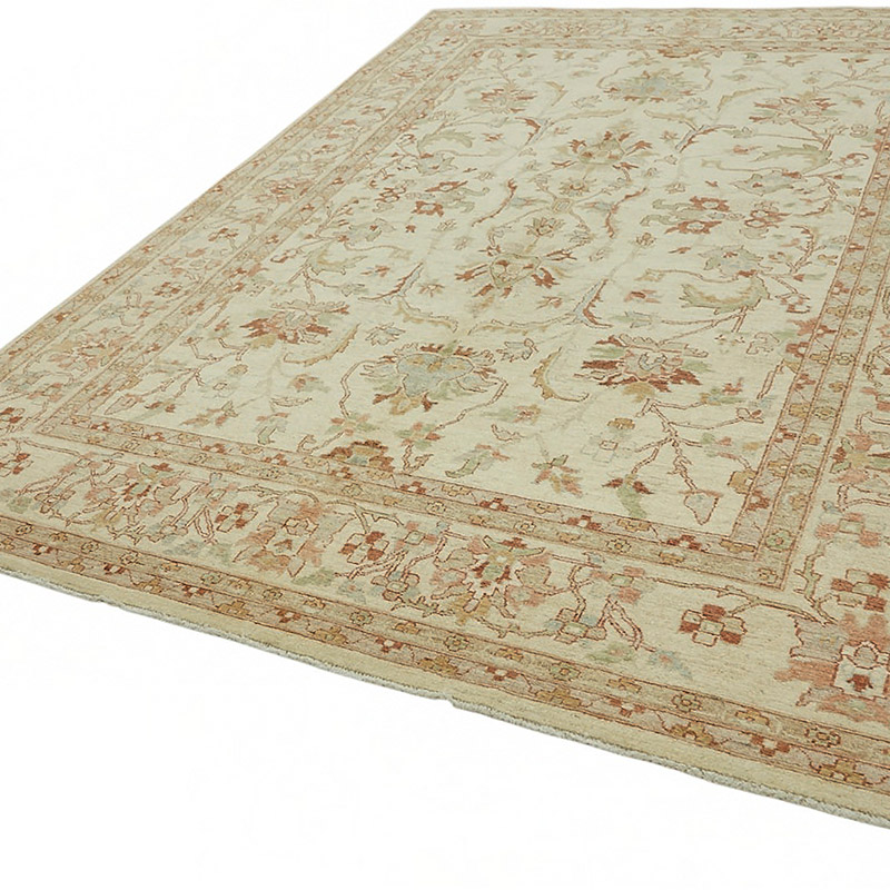 New Hand Knotted Wool Oushak Rug - 8' 10" x 11' 8" (106" x 140") - K0087014