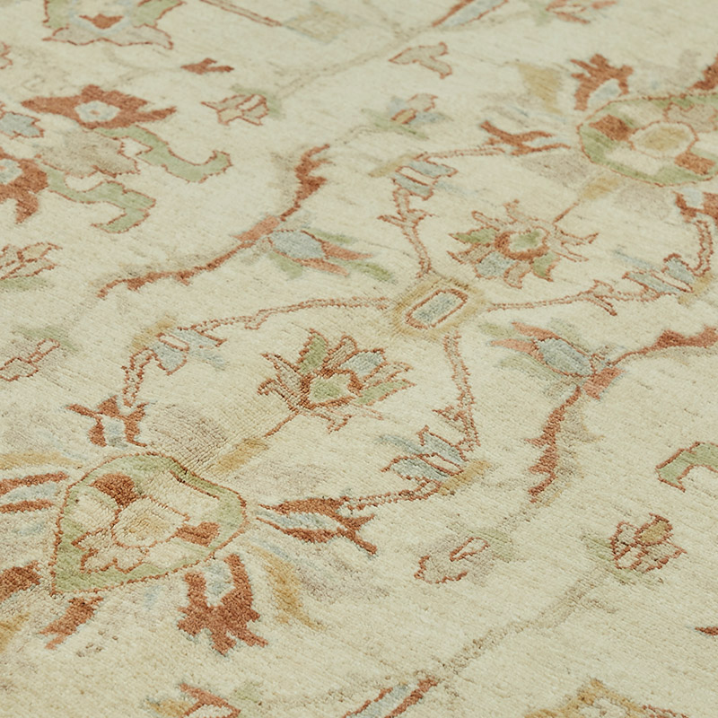 New Hand Knotted Wool Oushak Rug - 8' 10" x 11' 8" (106" x 140") - K0087014