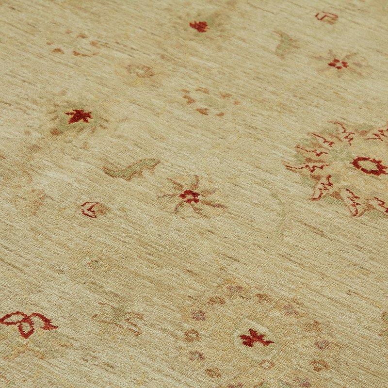 New Hand Knotted Wool Oushak Rug - 10' 2" x 13' 9" (122" x 165") - K0087015