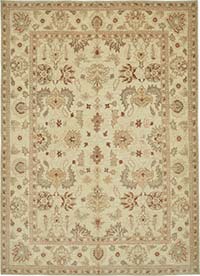 New Hand Knotted Wool Oushak Rug - 8' 9" x 12' 4" (105" x 148")