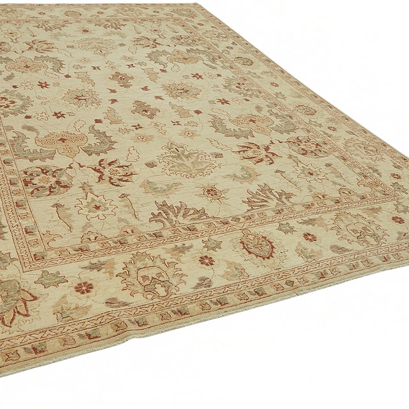 New Hand Knotted Wool Oushak Rug - 8' 9" x 12' 4" (105" x 148") - K0087016