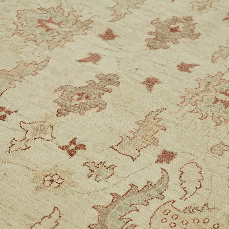 New Hand Knotted Wool Oushak Rug - 8' 9" x 12' 4" (105" x 148") - K0087016