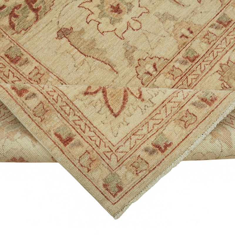 New Hand Knotted Wool Oushak Rug - 8' 9" x 12' 4" (105" x 148") - K0087016