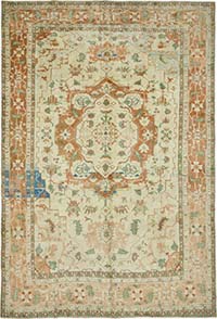 New Hand Knotted Wool Oushak Rug - 9'  x 13'  (108" x 156")