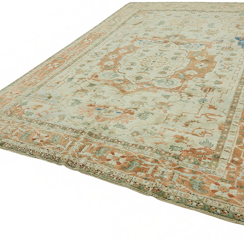 New Hand Knotted Wool Oushak Rug - 9'  x 13'  (108" x 156") - K0087017