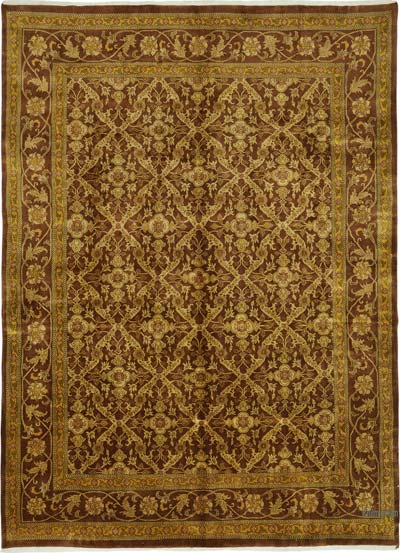 New Hand Knotted Wool Oushak Rug - 8' 5" x 11' 10" (101" x 142")