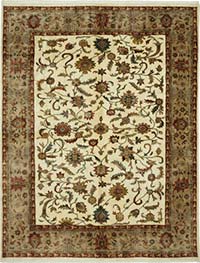 New Hand Knotted Wool Oushak Rug - 9' 1" x 11' 10" (109" x 142")