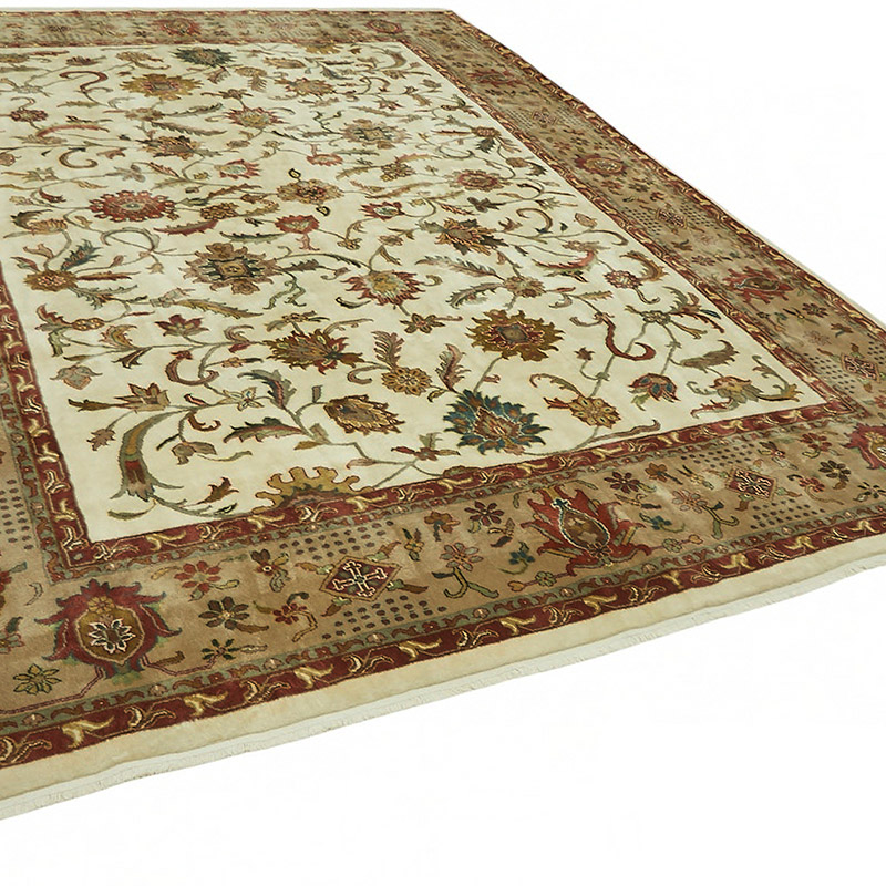 New Hand Knotted Wool Oushak Rug - 9' 1" x 11' 10" (109" x 142") - K0087022