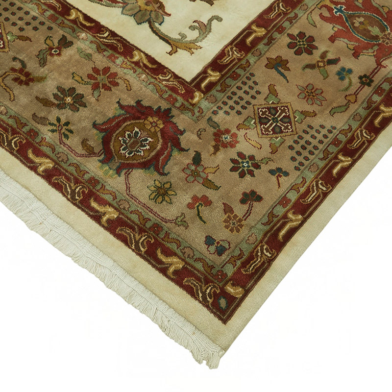 New Hand Knotted Wool Oushak Rug - 9' 1" x 11' 10" (109" x 142") - K0087022
