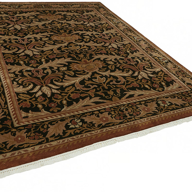 New Hand Knotted Wool Oushak Rug - 8' 10" x 11' 10" (106" x 142") - K0087025