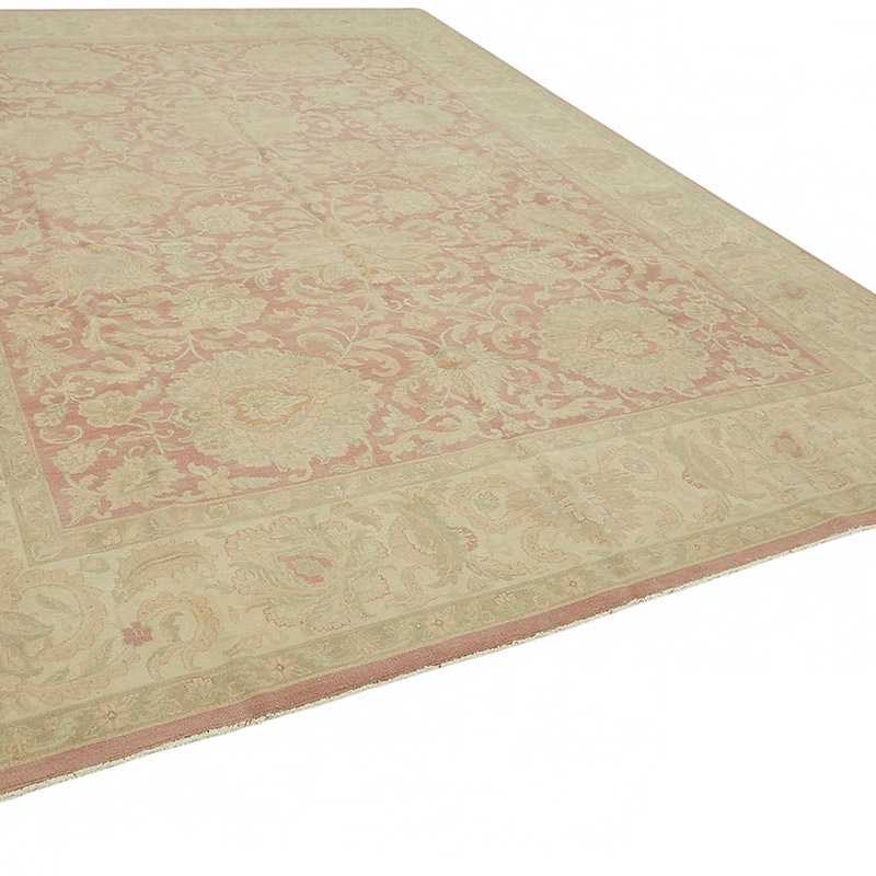 New Hand Knotted Wool Oushak Rug - 9' 10" x 13' 5" (118" x 161") - K0087026