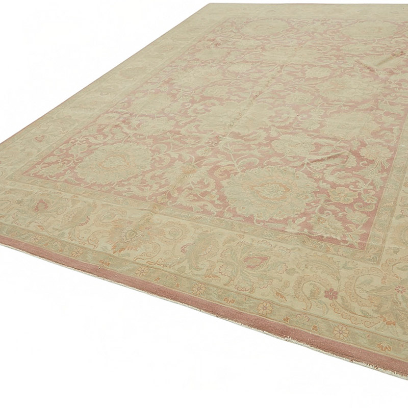 New Hand Knotted Wool Oushak Rug - 9' 10" x 13' 5" (118" x 161") - K0087026