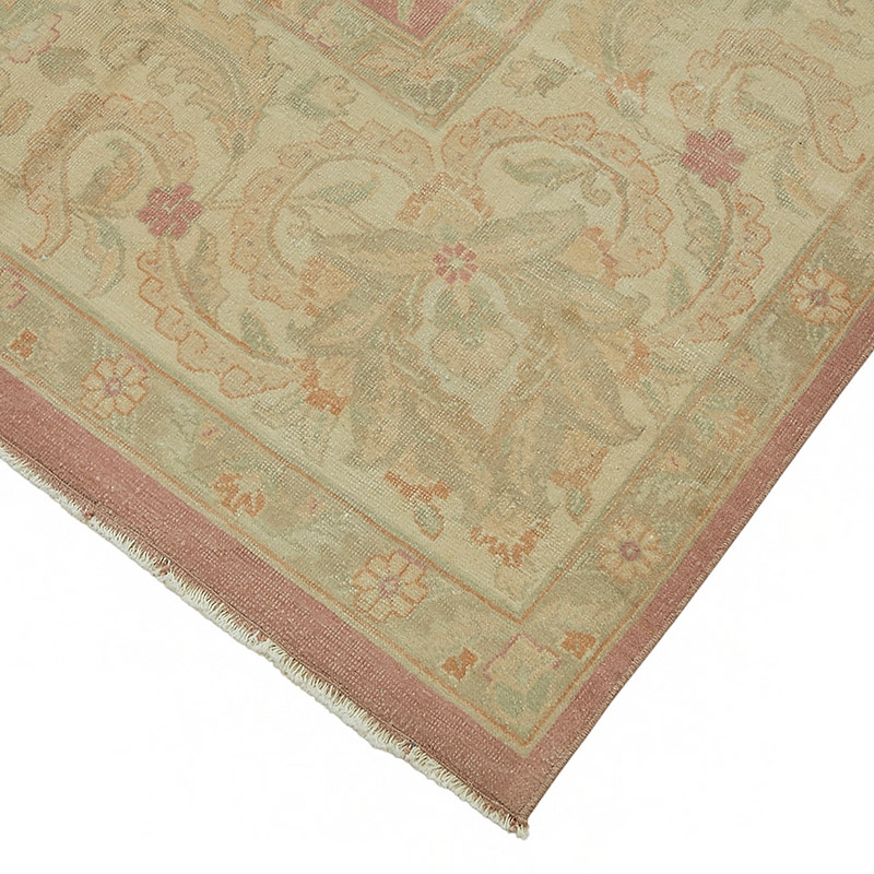 New Hand Knotted Wool Oushak Rug - 9' 10" x 13' 5" (118" x 161") - K0087026