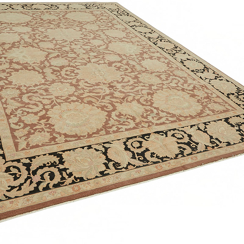 New Hand Knotted Wool Oushak Rug - 9' 11" x 13' 11" (119" x 167") - K0087027