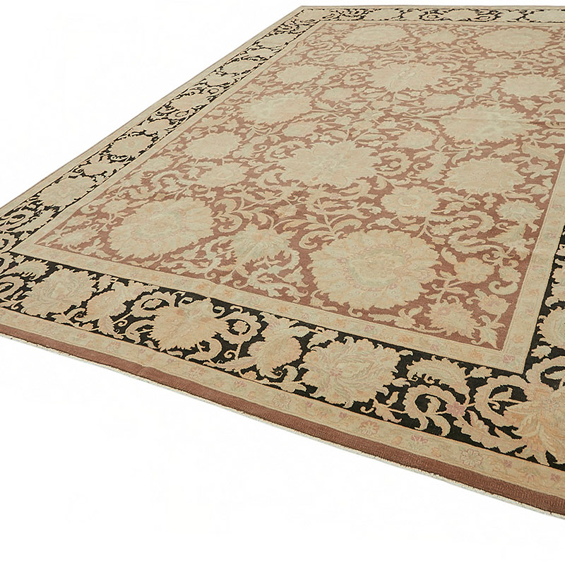 New Hand Knotted Wool Oushak Rug - 9' 11" x 13' 11" (119" x 167") - K0087027