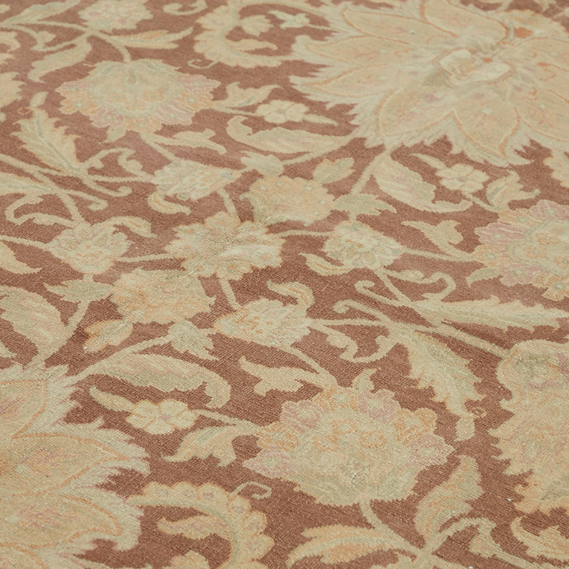 New Hand Knotted Wool Oushak Rug - 9' 11" x 13' 11" (119" x 167") - K0087027