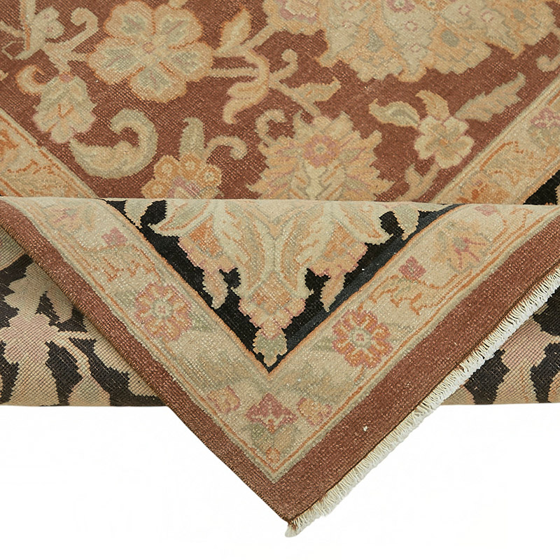 New Hand Knotted Wool Oushak Rug - 9' 11" x 13' 11" (119" x 167") - K0087027