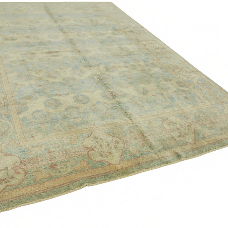 New Hand Knotted Wool Oushak Rug - 8' 9" x 12' 4" (105" x 148") - K0087028