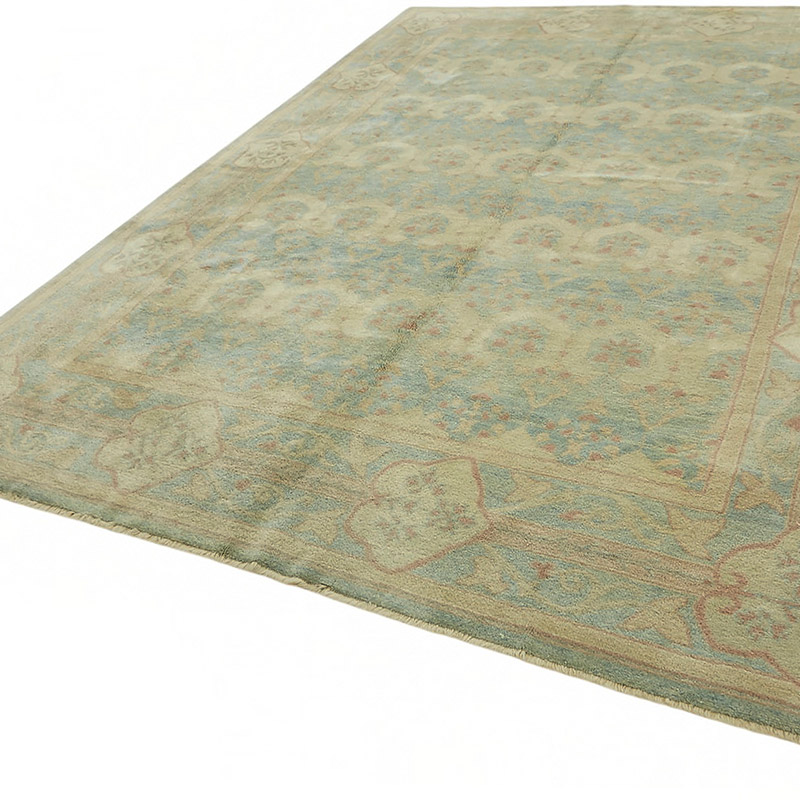 New Hand Knotted Wool Oushak Rug - 8' 9" x 12' 4" (105" x 148") - K0087028