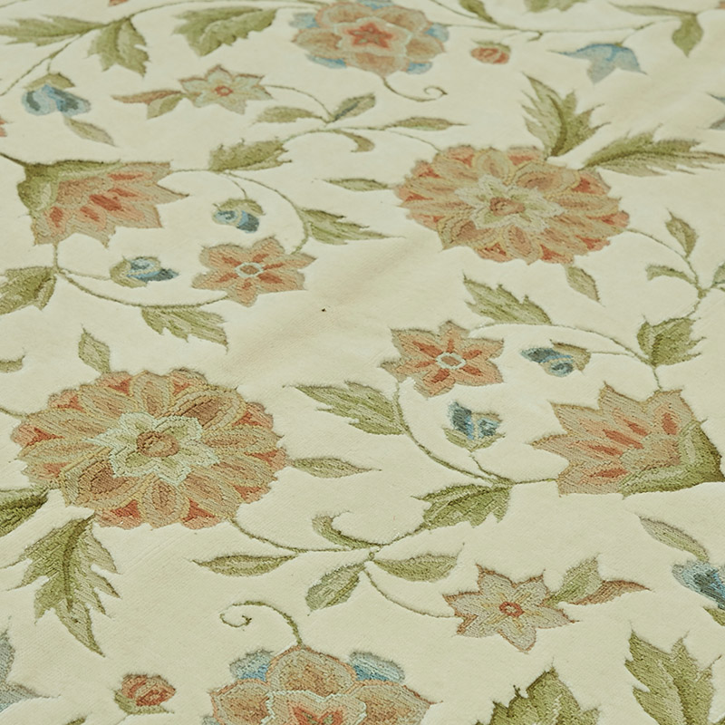 New Hand Knotted Wool Oushak Rug - 9'  x 12' 2" (108" x 146") - K0087030