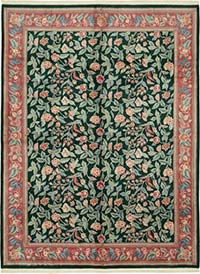 New Hand Knotted Wool Oushak Rug - 8' 10" x 11' 8" (106" x 140")