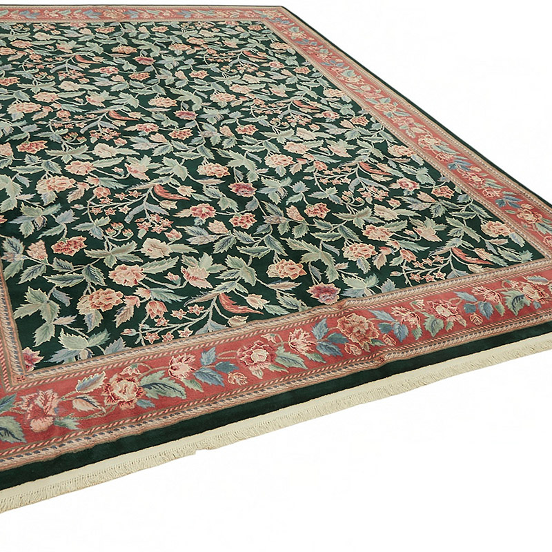 New Hand Knotted Wool Oushak Rug - 8' 10" x 11' 8" (106" x 140") - K0087042