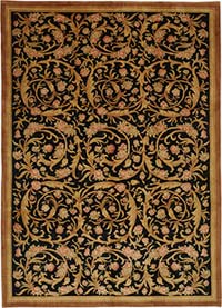 New Hand Knotted Wool Oushak Rug - 9' 5" x 13' 2" (113" x 158")
