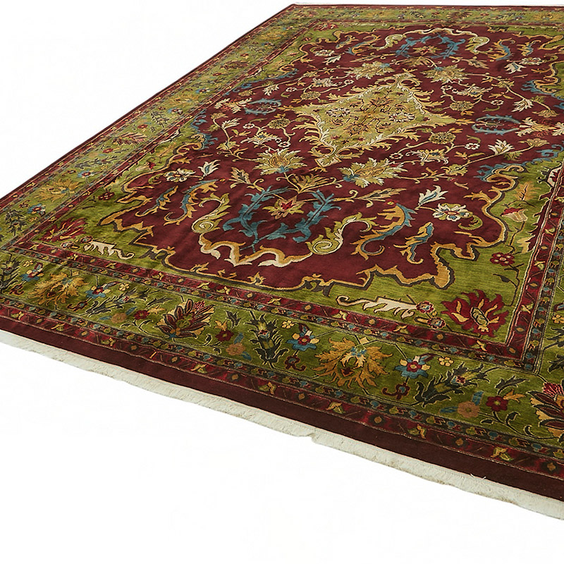 New Hand Knotted Wool Oushak Rug - 10'  x 13' 11" (120" x 167") - K0087045