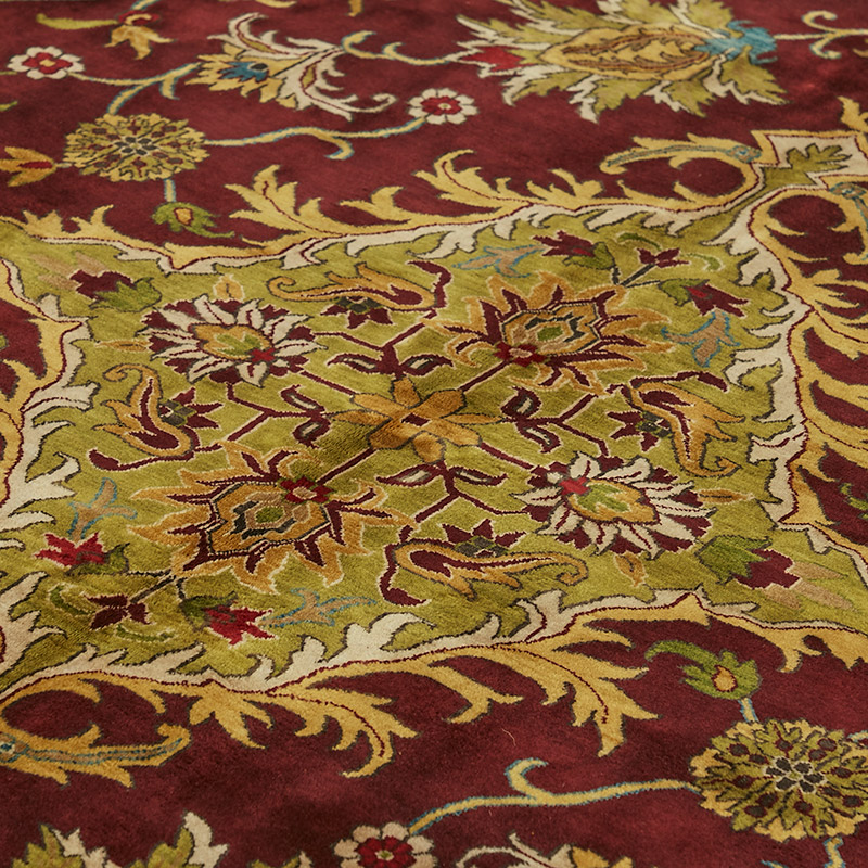 New Hand Knotted Wool Oushak Rug - 10'  x 13' 11" (120" x 167") - K0087045