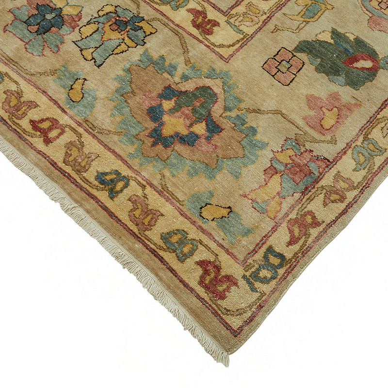 New Hand Knotted Wool Oushak Rug - 9' 9" x 14' 1" (117" x 169") - K0087048