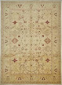 New Hand Knotted Wool Oushak Rug - 9' 8" x 13' 3" (116" x 159")