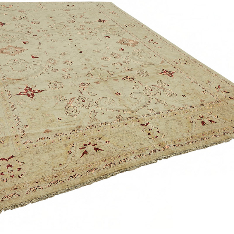 New Hand Knotted Wool Oushak Rug - 9' 8" x 13' 3" (116" x 159") - K0087050