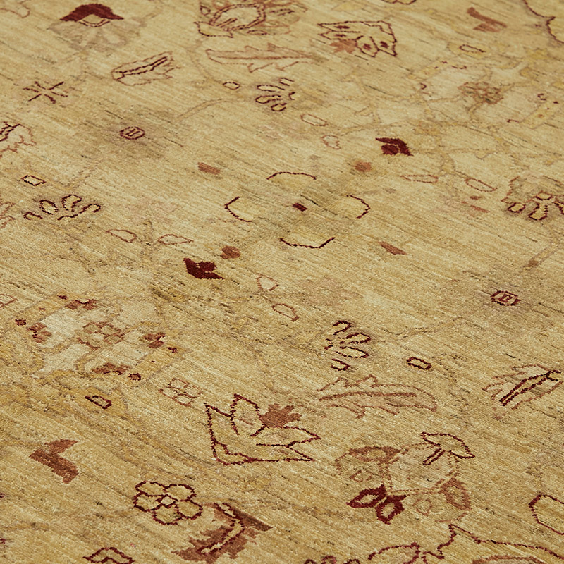 New Hand Knotted Wool Oushak Rug - 9' 8" x 13' 3" (116" x 159") - K0087050