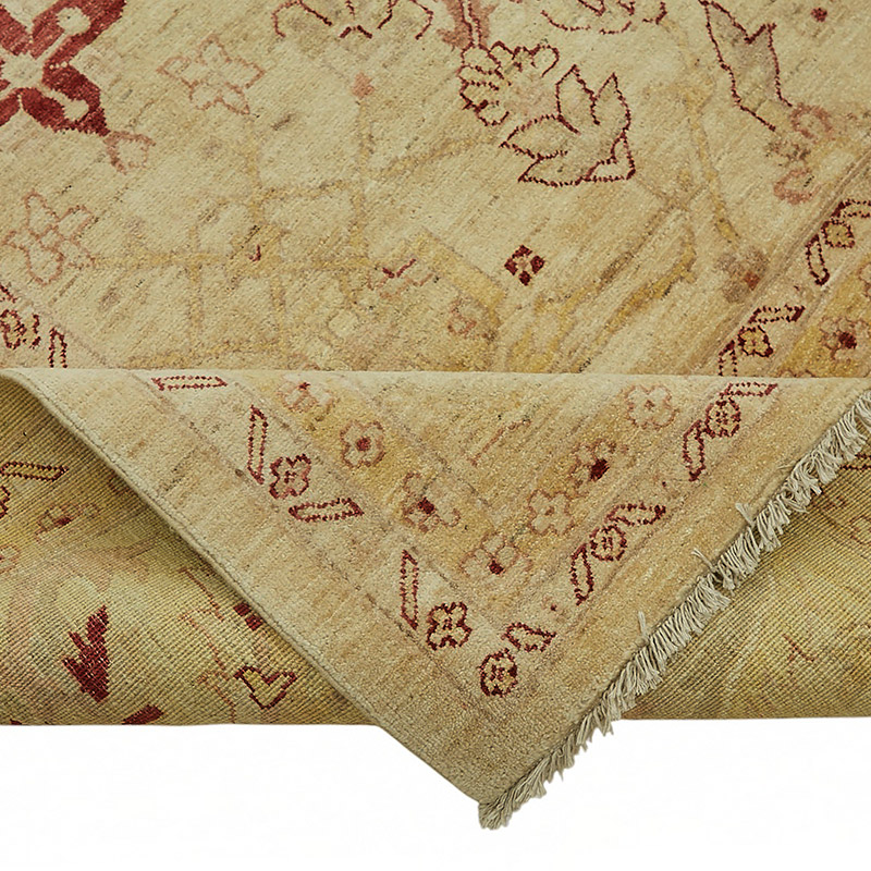 New Hand Knotted Wool Oushak Rug - 9' 8" x 13' 3" (116" x 159") - K0087050