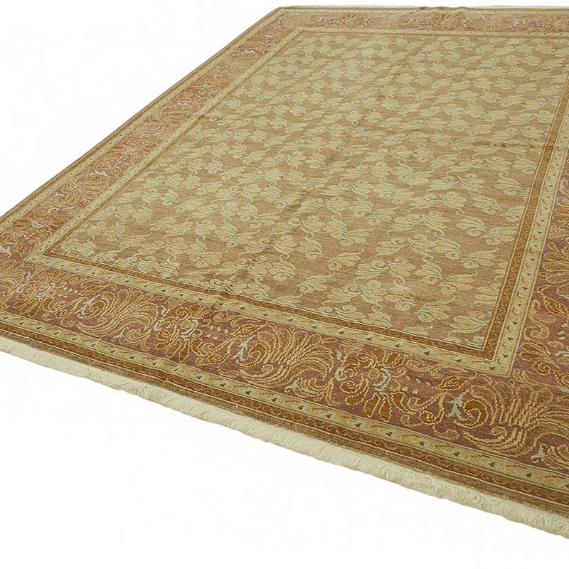 New Hand Knotted Wool Oushak Rug - 8' 2" x 10' 10" (98" x 130") - K0087053