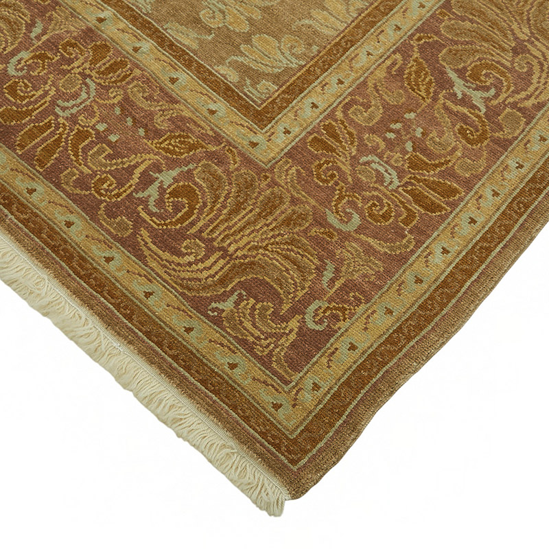 New Hand Knotted Wool Oushak Rug - 8' 2" x 10' 10" (98" x 130") - K0087053