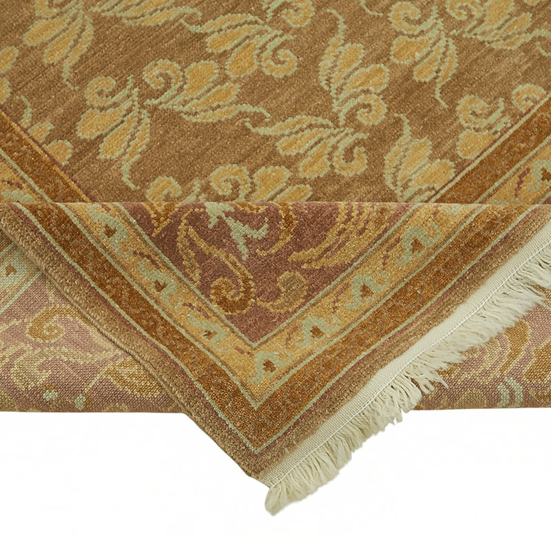 New Hand Knotted Wool Oushak Rug - 8' 2" x 10' 10" (98" x 130") - K0087053