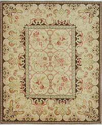 New Hand Knotted Wool Oushak Rug - 10'  x 12' 2" (120" x 146")