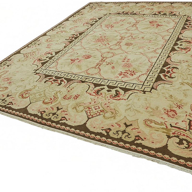 New Hand Knotted Wool Oushak Rug - 10'  x 12' 2" (120" x 146") - K0087054