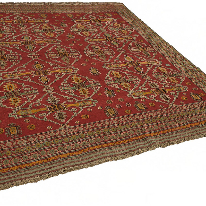 New Hand Knotted Wool Oushak Rug - 8' 2" x 8' 10" (98" x 106") - K0087055