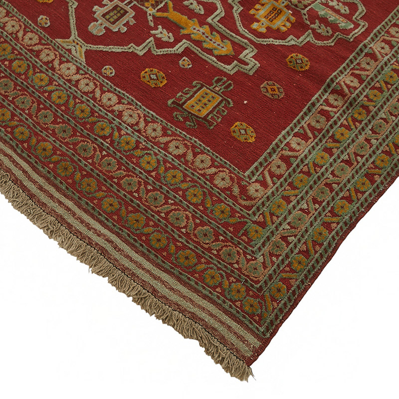 New Hand Knotted Wool Oushak Rug - 8' 2" x 8' 10" (98" x 106") - K0087055