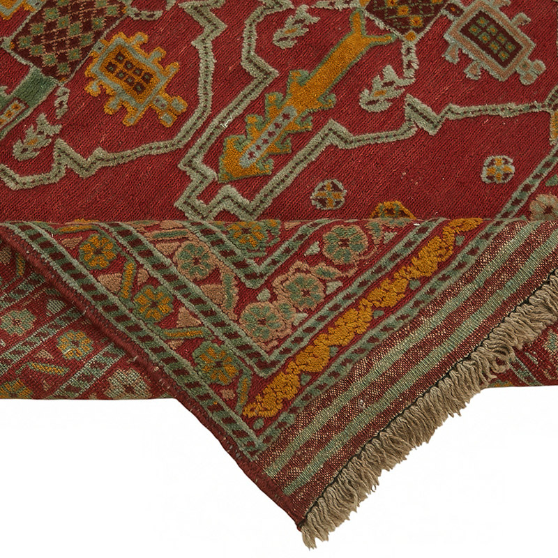 New Hand Knotted Wool Oushak Rug - 8' 2" x 8' 10" (98" x 106") - K0087055
