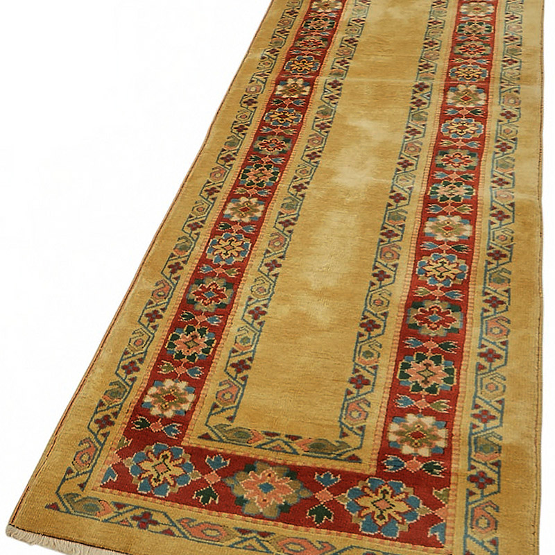 Nueva Alfombra Ushak Tejida a Mano - 80 cm x 297 cm - K0087071